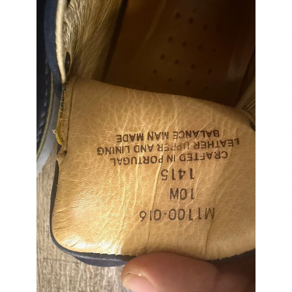 Samuel Hubbard Hubbard Free Navy Blue Nubuck Leather Walking Shoes Mens 10W